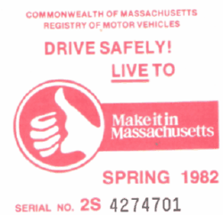 1982 Mass Spring Inspection