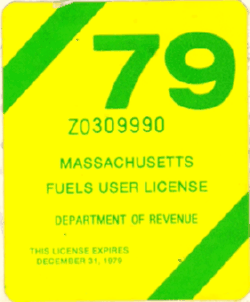 1979 Mass Fuels User License