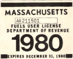 1980 Mass Fuels User License