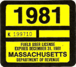 1981 Mass Fuels User License