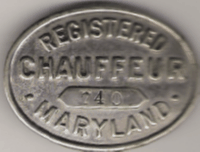 1906-15 Maryland Registered Chauffeur
