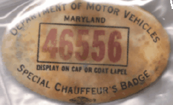 1965 Maryland license