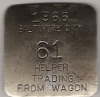 1966 Baltimore City Maryland Helper Trading From Wagon