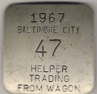 1967 Baltimore City Maryland Helper Trading From Wagon