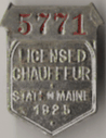 1925 Maine Licensed Chauffeur