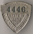 1927 Maine Licensed Chauffeur