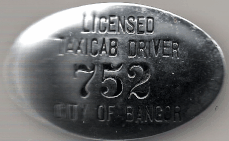 Bangor Maine Licensed Taxicab Driver