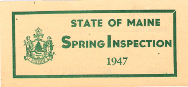 1948 Spring Maine Inspection