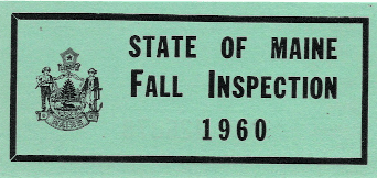 1960 Fall Maine Inspection