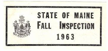 1963 Fall Maine Inspection