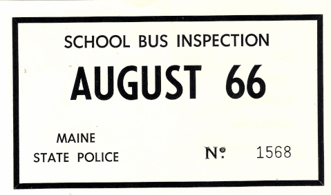 1966 School Bus Fall Maine