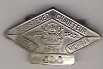 1921 Michigan Registered Chauffeur