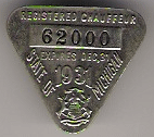 1931 Michigan Registered Chauffeur