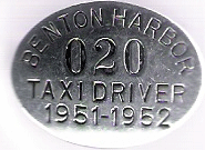 1951/52 Benton Harbor Taxi Driver Michigan