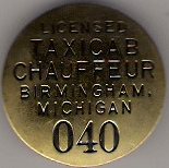 Birmingham Licensed Taxicab Chauffeur Michigan