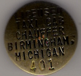 Birmingham Licensed Taxicab Chauffeur Michigan