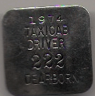 1974 Dearborn Taxicab Driver Michigan