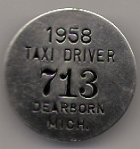 1958 Dearborn Taxi Driver Michigan