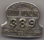 1921/22 Detroit Foot Vendor Michigan
