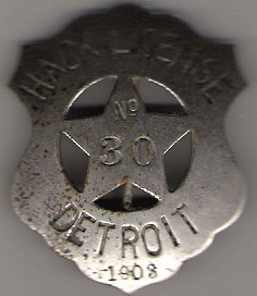 1903 Detroit Hack License Michigan
