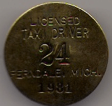1981 Ferndale Licensed Taxi Driver Michigan