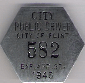 1945/46 Flint City Public Driver Michigan