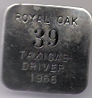1965 Royal Oak Taxicab Driver Michigan