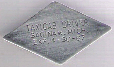 1966/67 Saginaw Taxicab Driver Michigan