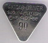 1967/68 Saginaw Taxicab Driver Michigan