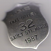 1987 Sault St. Marie Licensed Taxi Driver Michigan