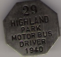 1940 Highland Park Motor Bus Driver Michigan
