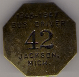 1946/47 Jackson Bus Driver Michigan