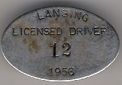 1956 Lansing Licensed Driver Michigan