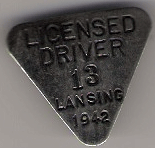 1942 Lansing Licensed Driver Michigan