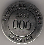 1953 Sample Lansing Licensed Driver Michigan
