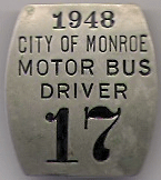 1948 Monroe Motor Bus Driver Michigan