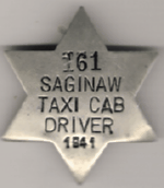 1941 Saginaw Taxi Cab Driver Michigan