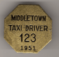 Middletown Ohio 1951 Taxi Driver