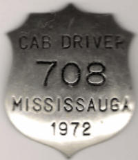 Mississauga Ontario 1972 Cab Driver
