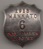 1958 Mankato Taxi Driver License