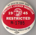 1945 Minnesota Restricted Licensed Chauffeur