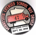 1955/56 Minnesota Licensed School Bus Driver