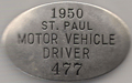 1950 St. Paul Motor Vehicle Driver