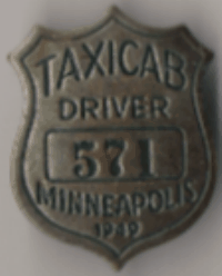 1949 Minneapolis Taxicab Driver