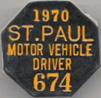 1970 St. Paul Motor Vehicle Driver