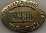 1927 Missouri Registered Chauffeur