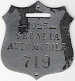 1925 Sedalia Missouri Automobile