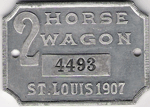 1907 St. Louis Missouri 2 Horse Wagon