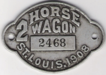 1908 St. Louis Missouri 2 Horse Wagon