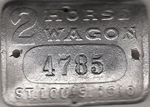 1910 St. Louis Missouri 2 Horse Wagon